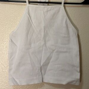 Lightweight White Cropped Tank